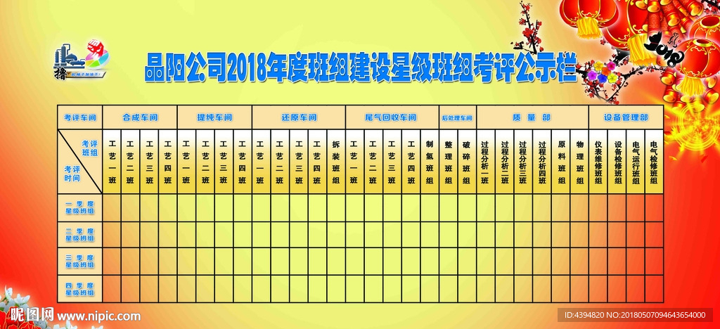 班组评比