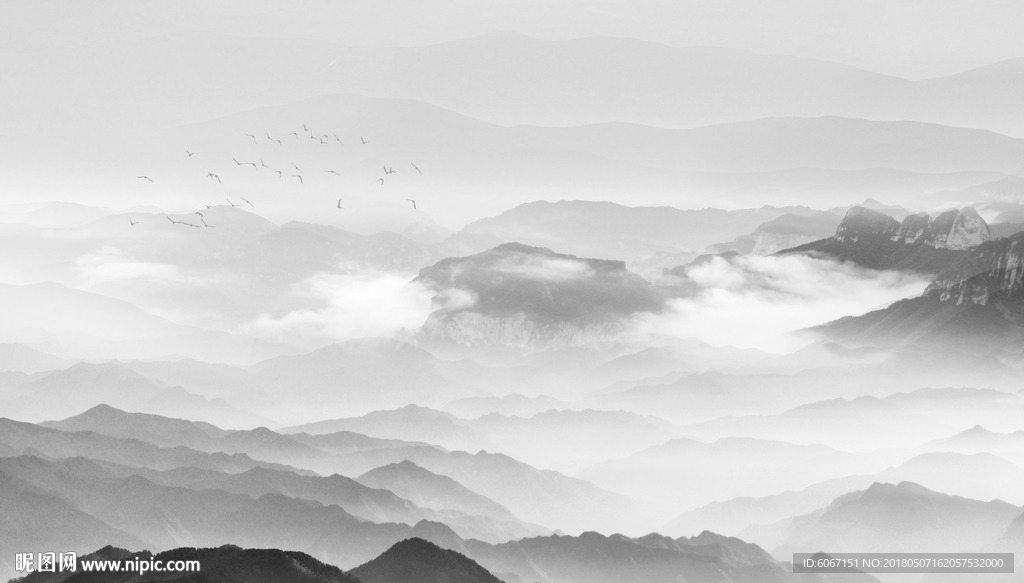 水墨山水画