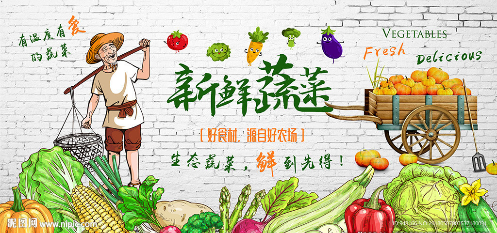 新鲜果蔬装饰画背景墙