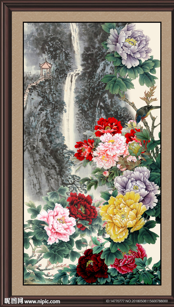 国画牡丹