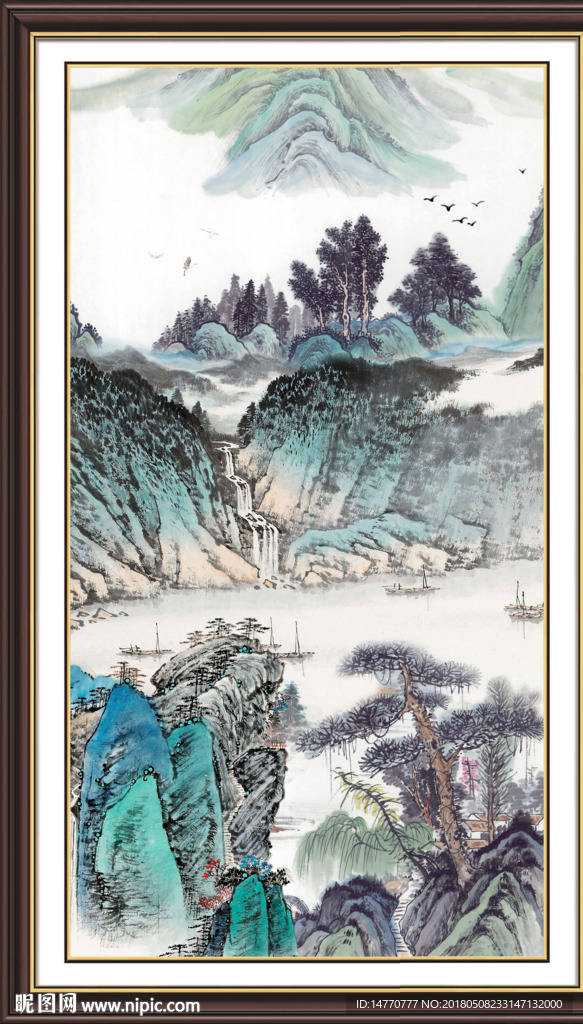 竖幅国画