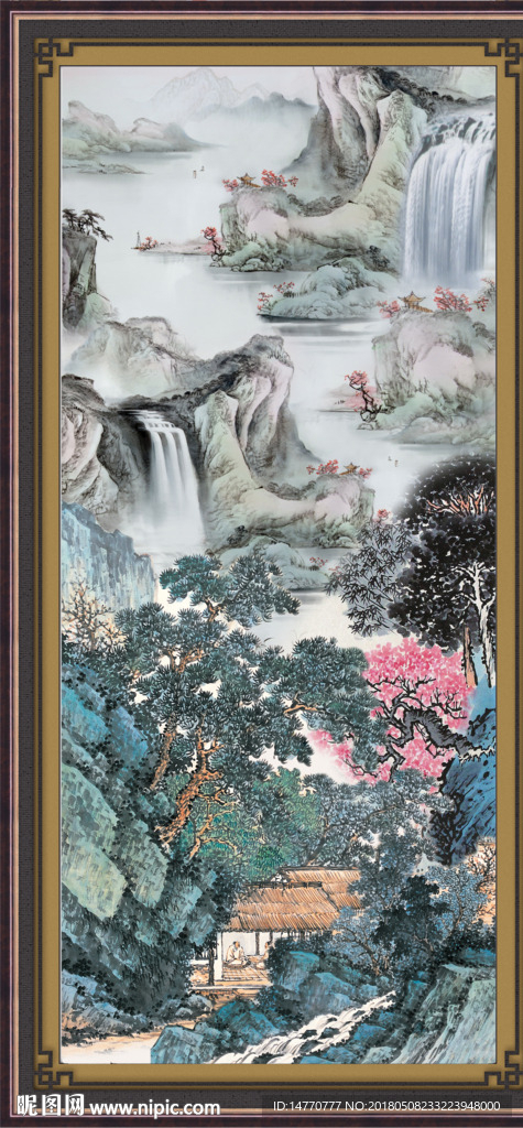 竖幅国画