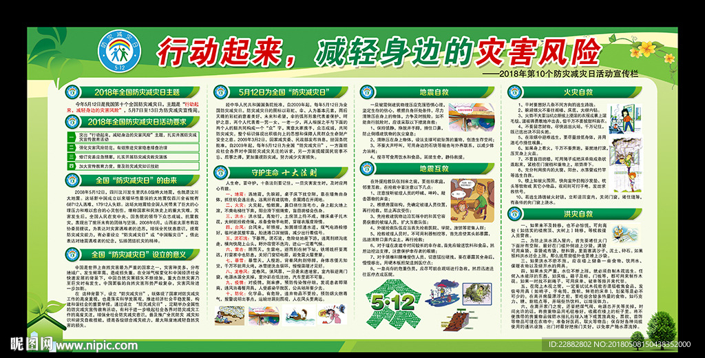 防灾减灾宣传栏