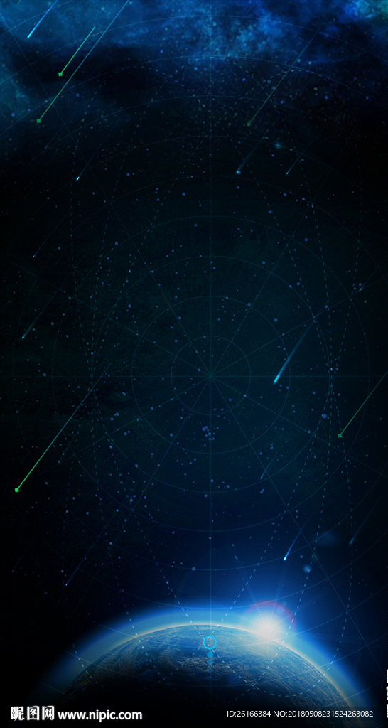 蓝色星空背景