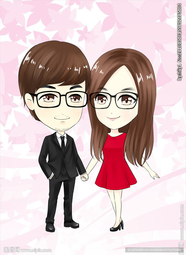 情侣原创卡通Q版