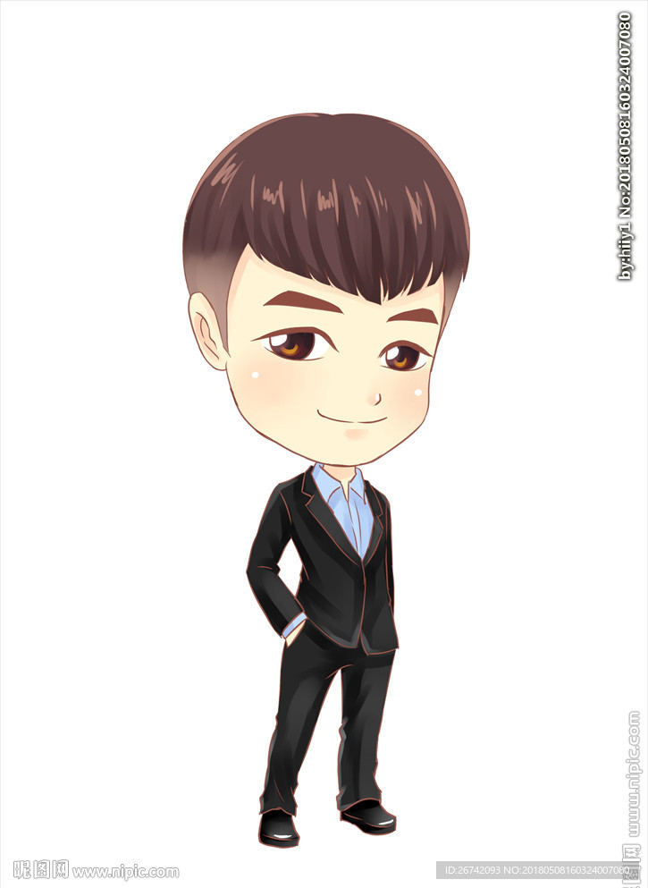 插裤兜原创卡通Q版