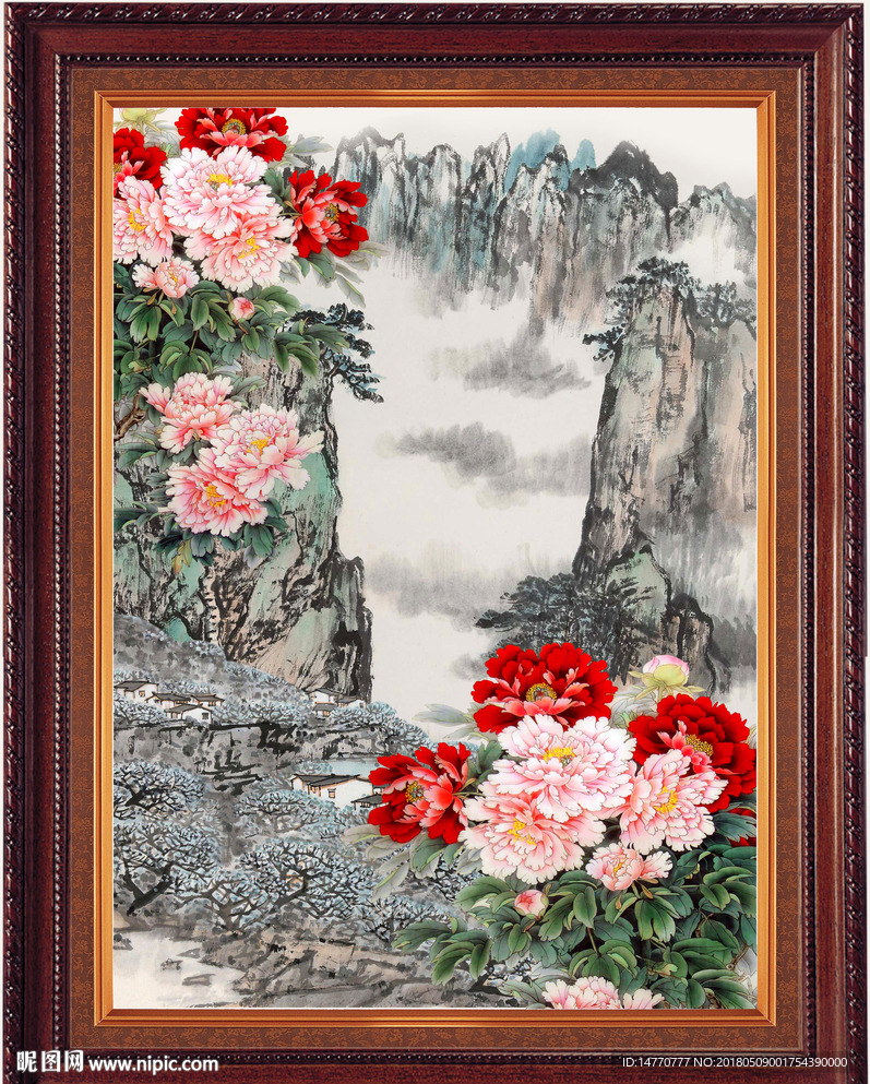 国画牡丹