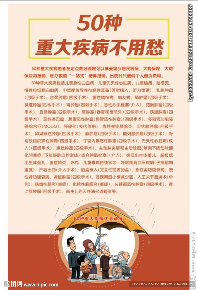 50种大病报销