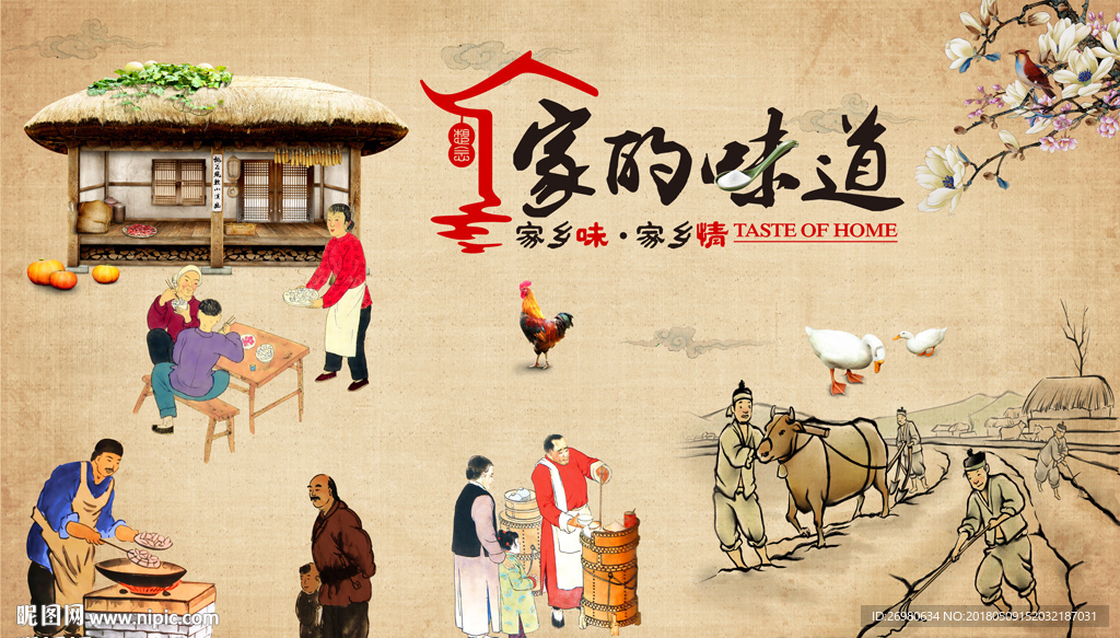 复古怀旧家的味道工装背景墙