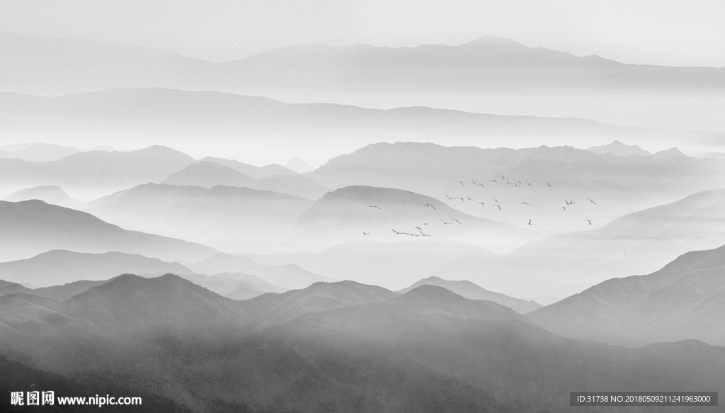 水墨山水画