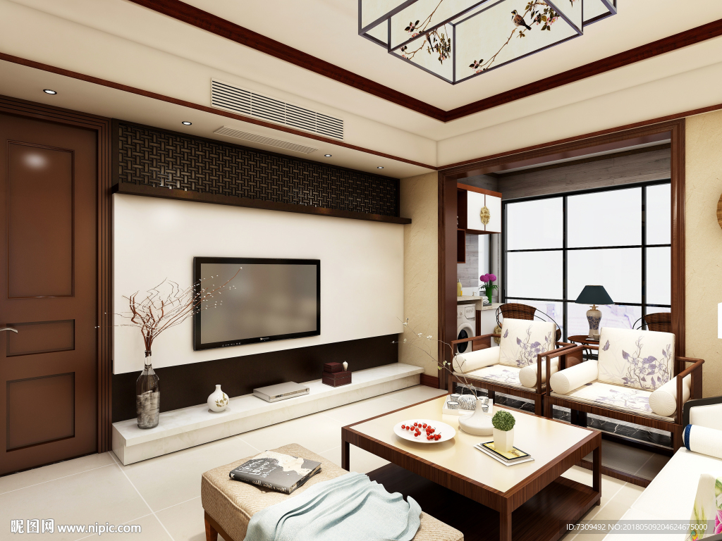 新中式家居客厅装修效果图