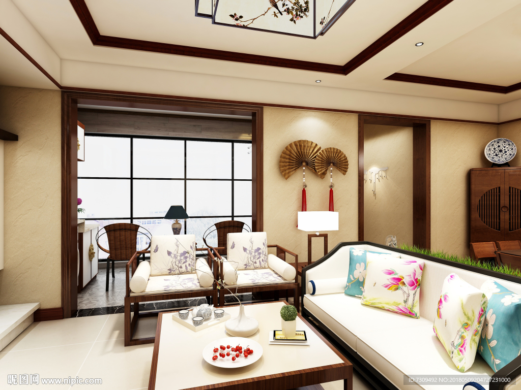 新中式客厅装修效果图