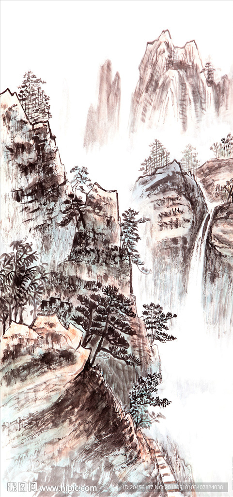 近现代山水画装饰画