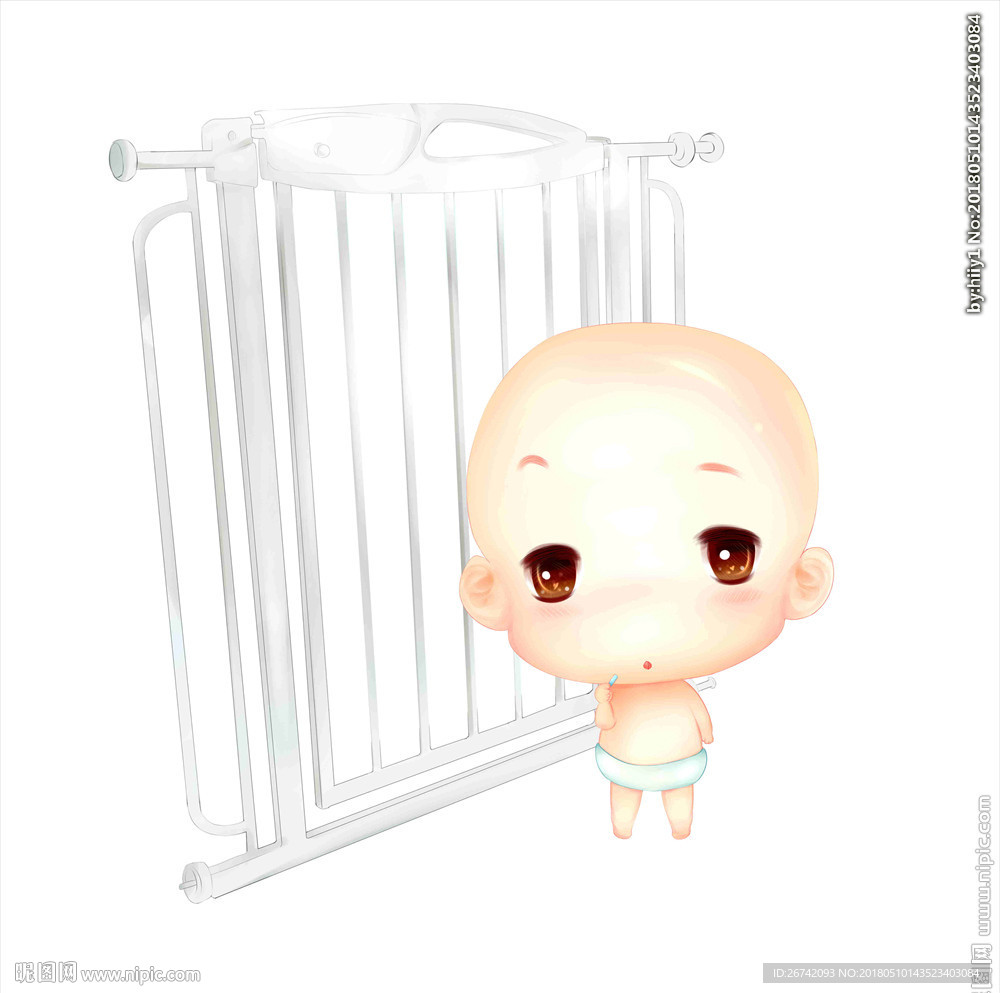 母婴用品围栏原创卡通Q版