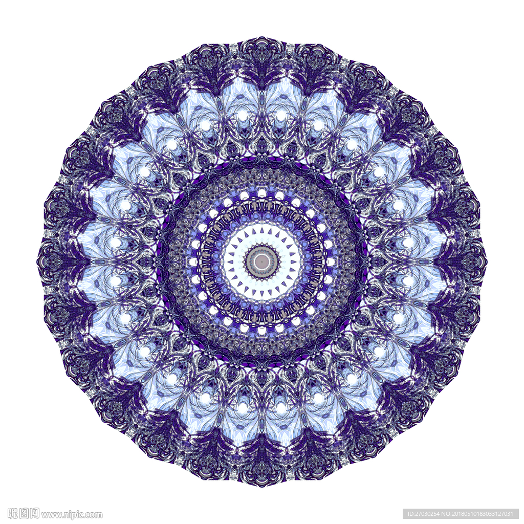 万花筒 圆画 色彩 抽象 线条