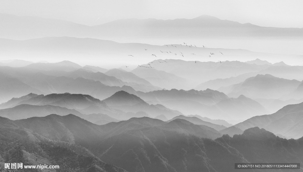 水墨山水画