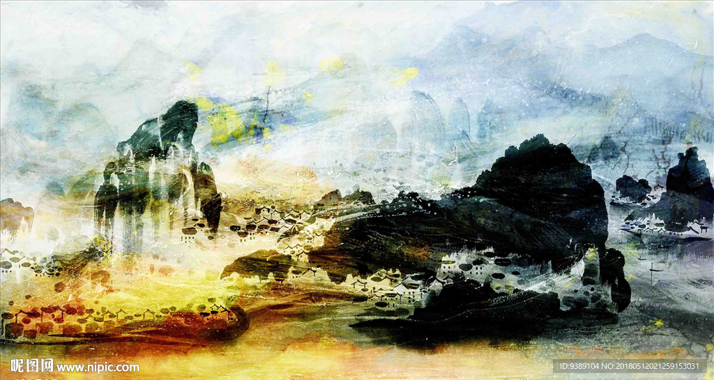 抽象水墨画