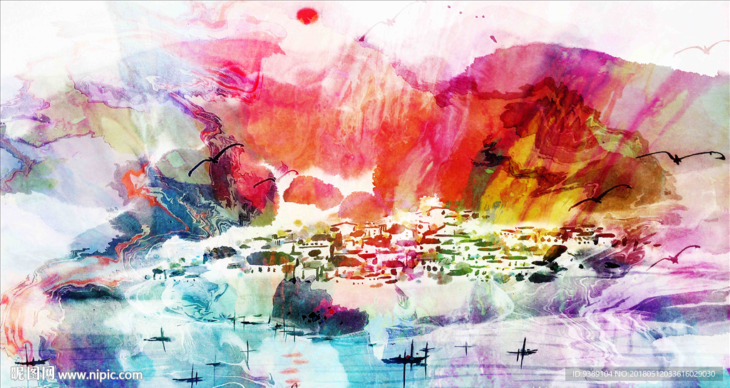 抽象油画