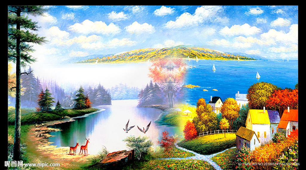 油画风景