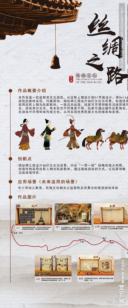 丝绸之路游戏介绍展板