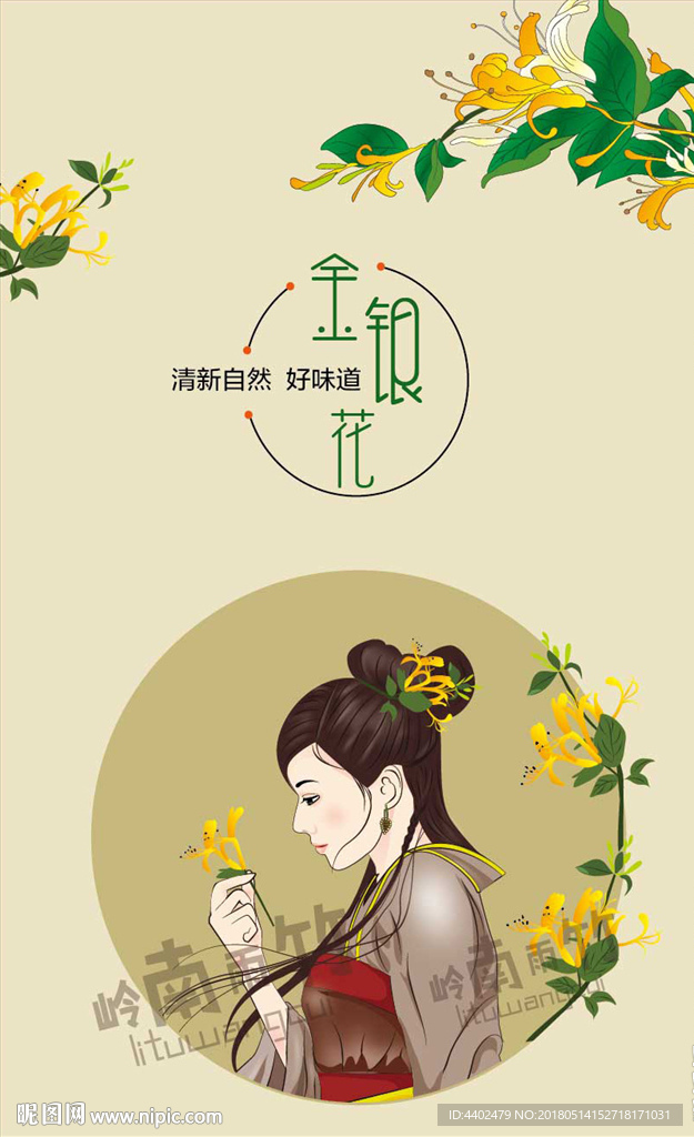 金银花美女