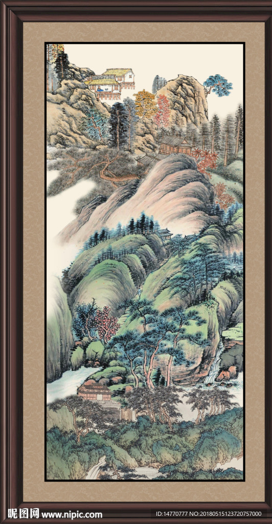 竖幅国画