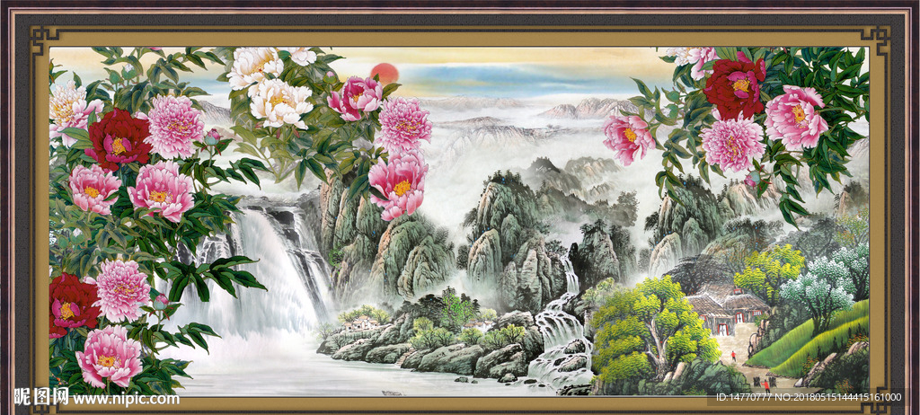 国画牡丹