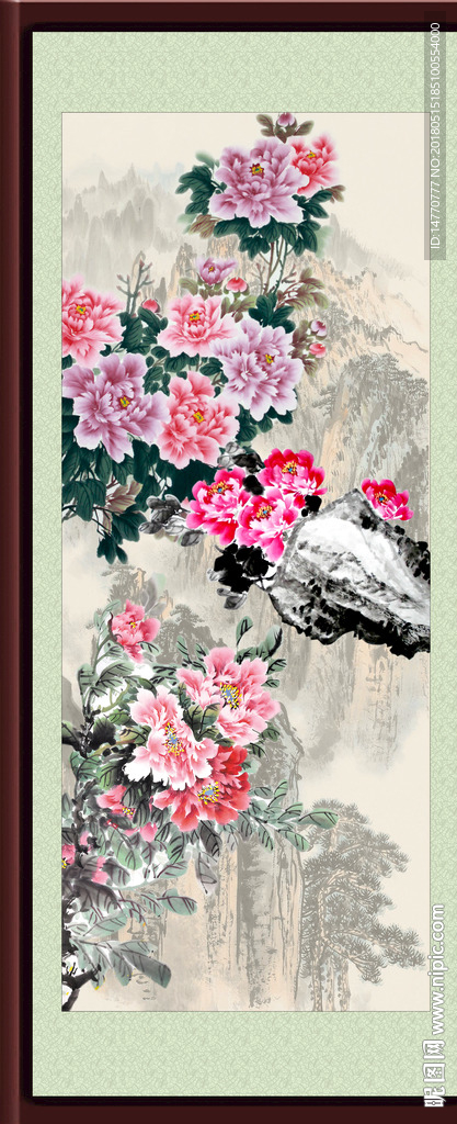 国画牡丹