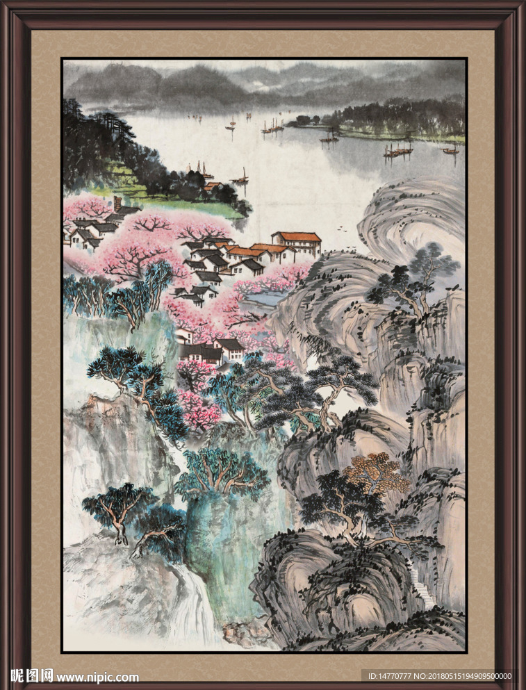 竖幅国画