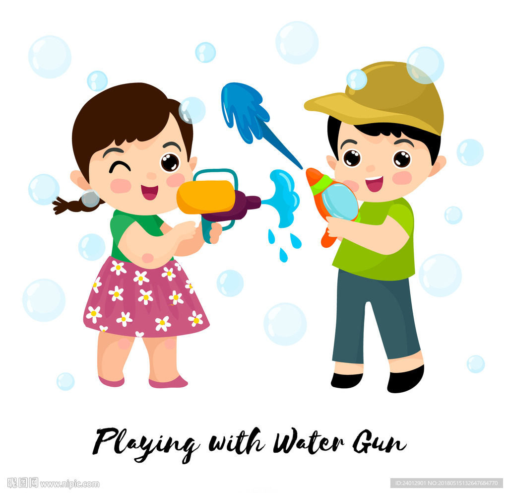 卡通小孩