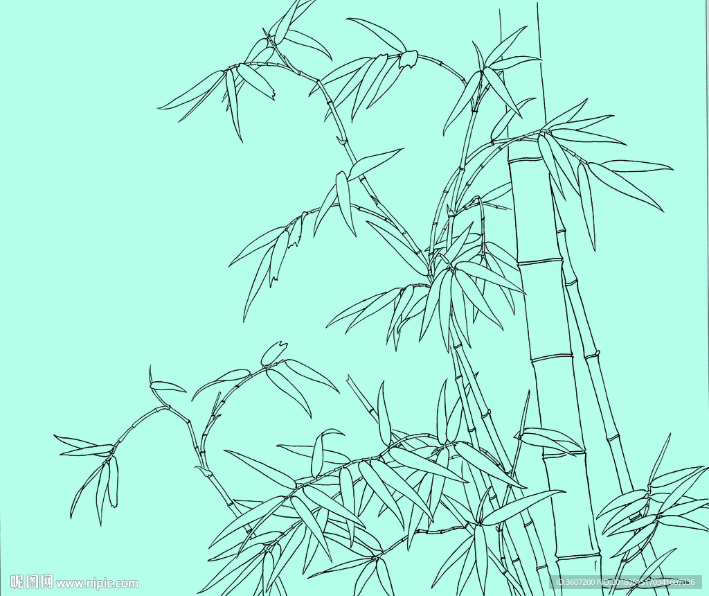 Bambu Verde De Mão Desenhada Dos Desenhos Animados PNG Imagens ...