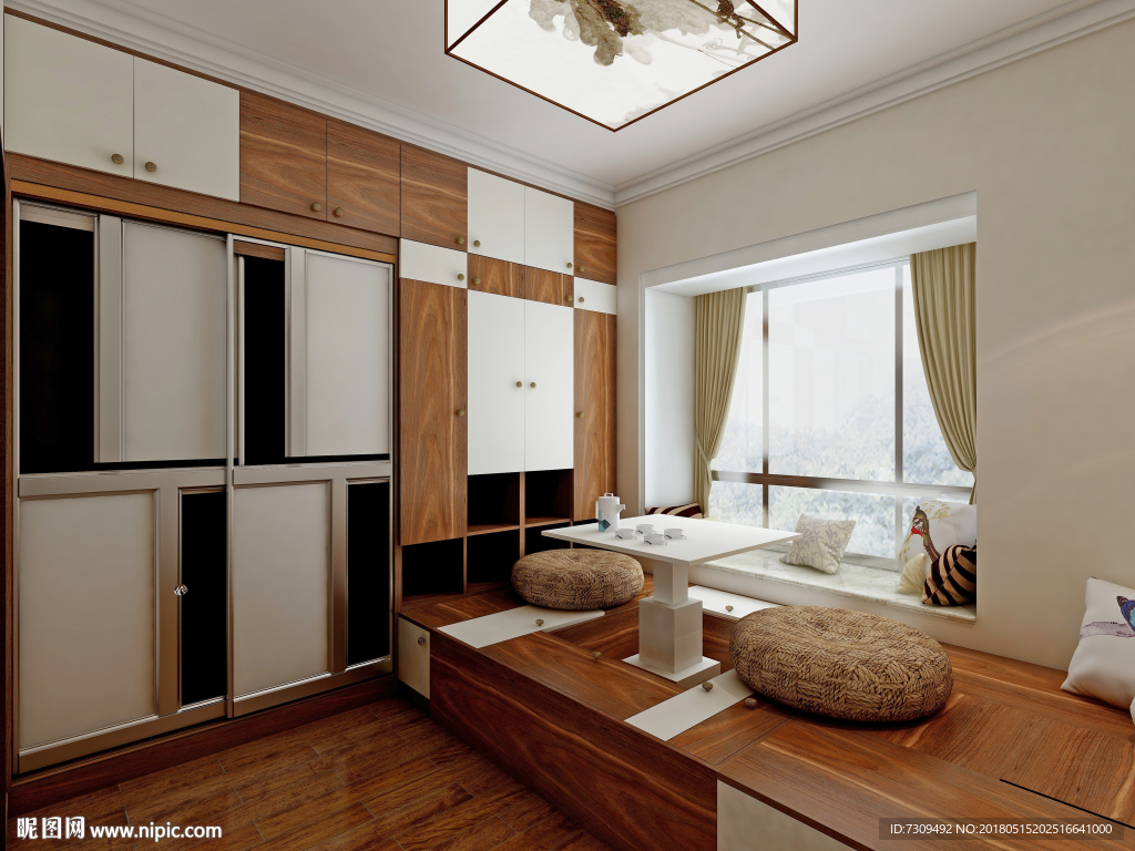 新中式家居休闲室装修效果图