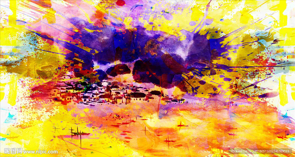 抽象油画