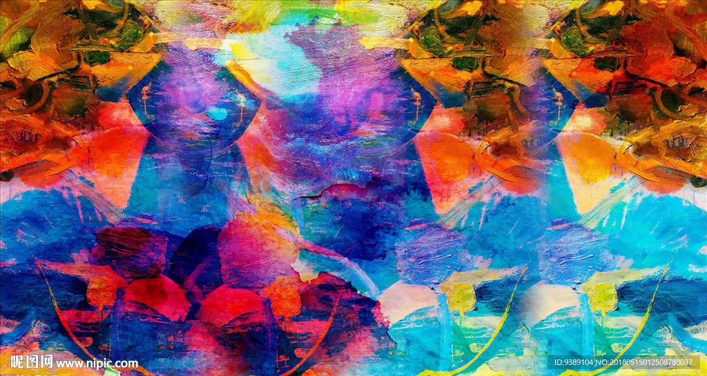 抽象油画