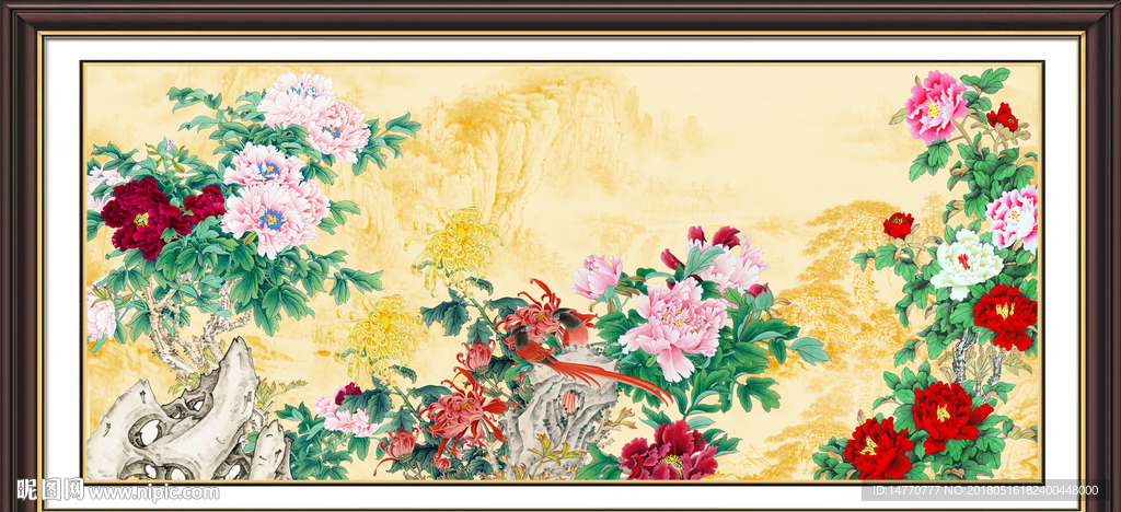 国画牡丹