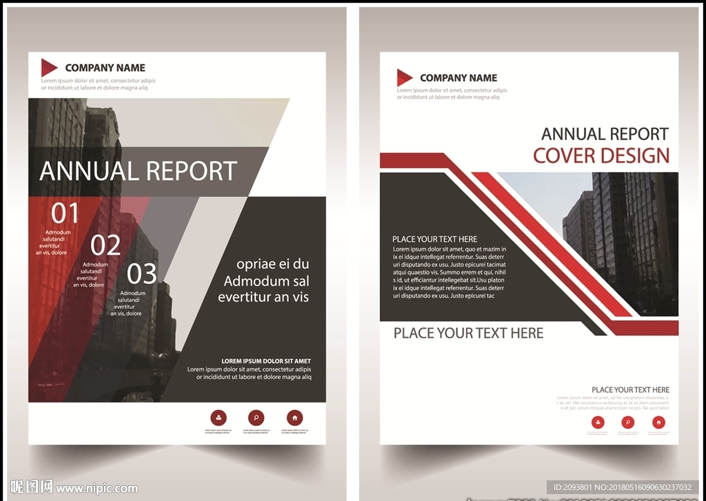 欧美宣传画册几何封面设计