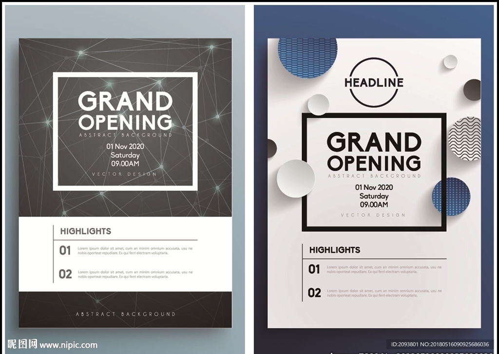 欧美宣传画册几何封面设计