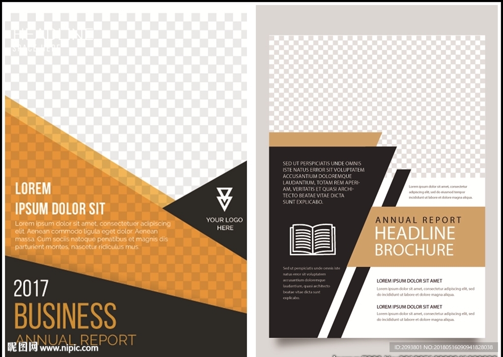 欧美宣传画册几何封面设计