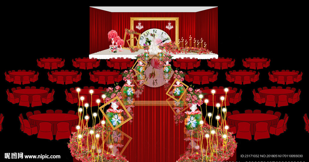 新中式婚礼效果图