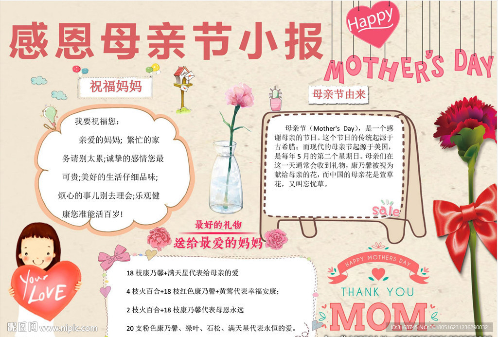 母亲节手抄报   38妇女节
