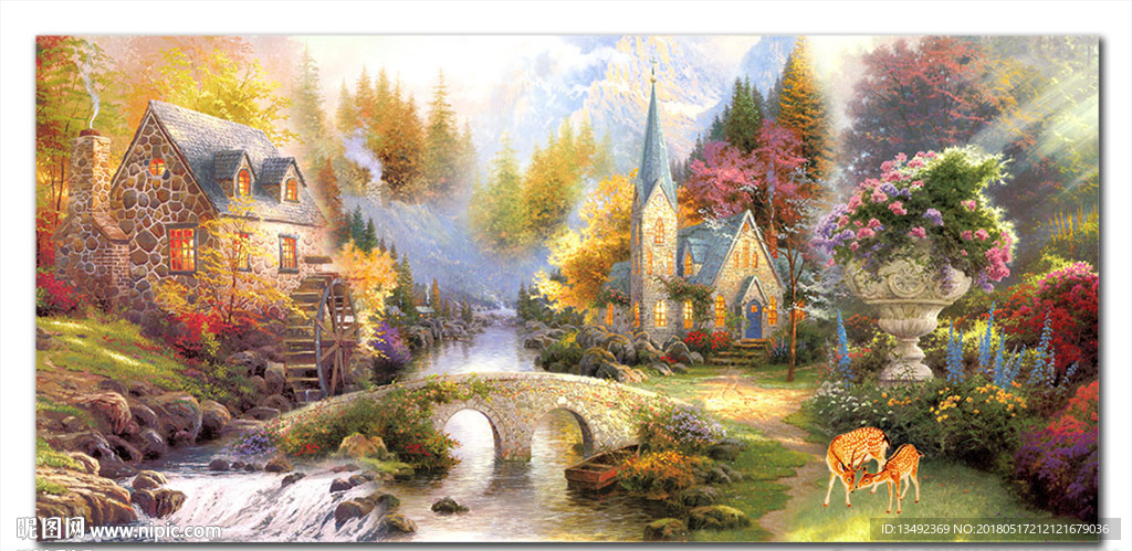 油画 风景
