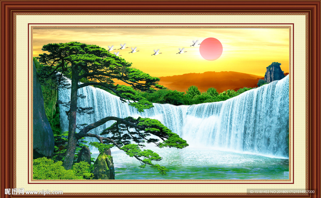 山水迎客松