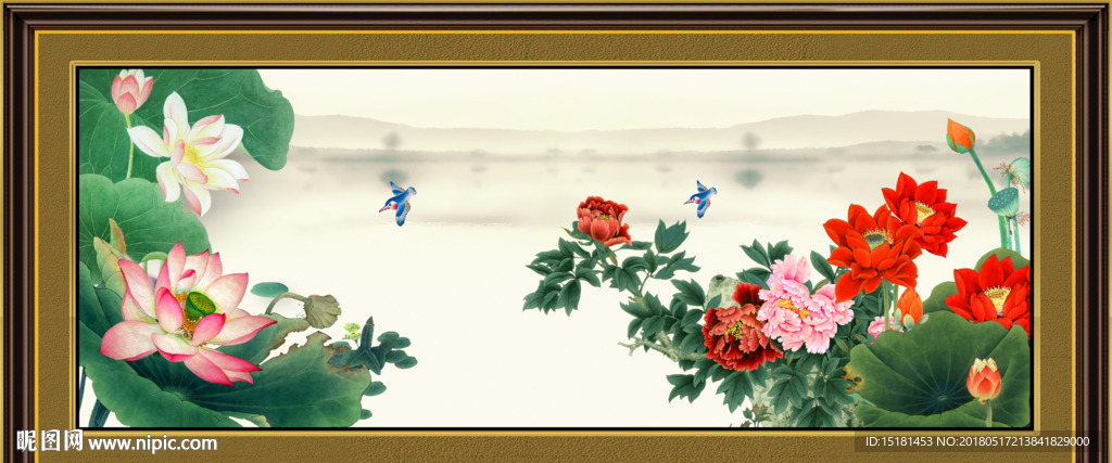 荷花图