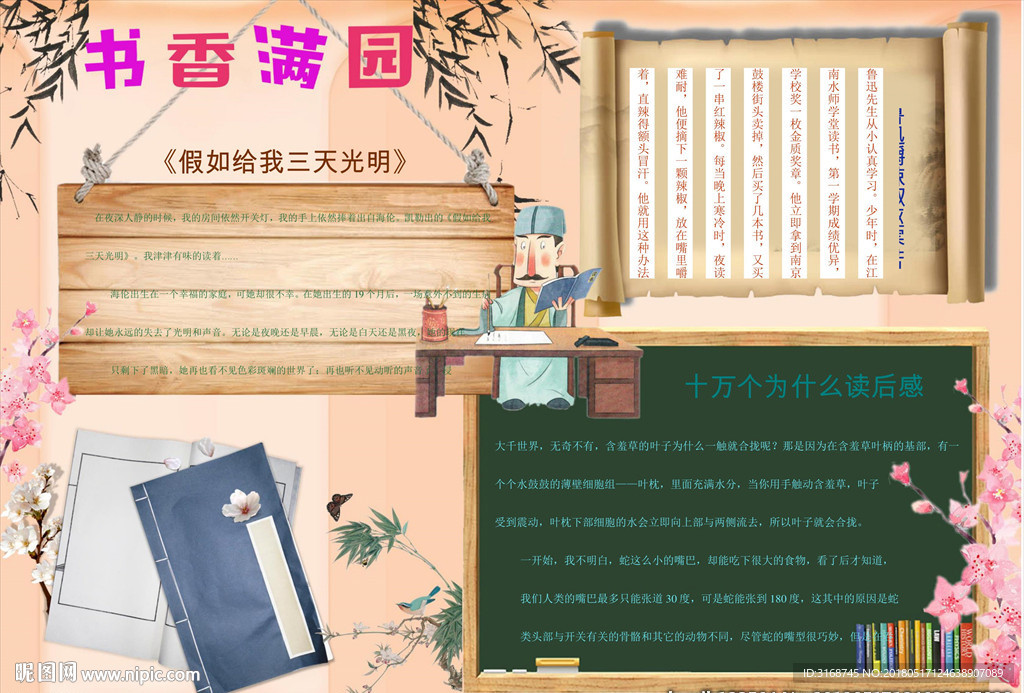 word手抄报  阅读手抄报