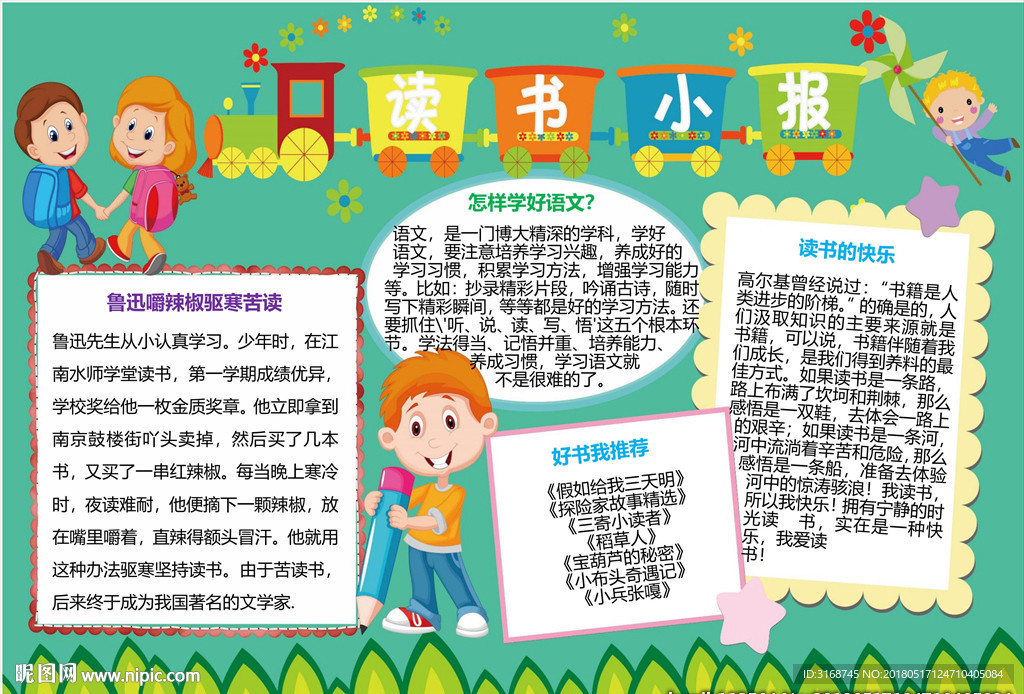 word手抄报  阅读手抄报