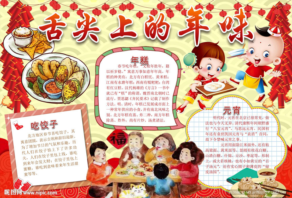 word手抄报 中华美食小报