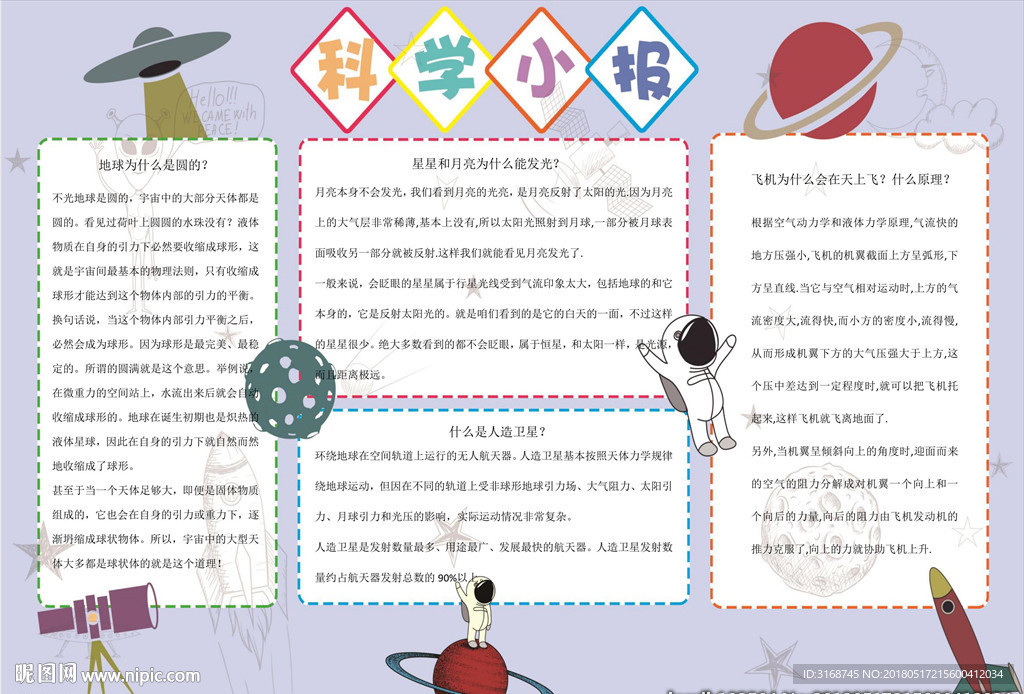 word手抄报   科技小报