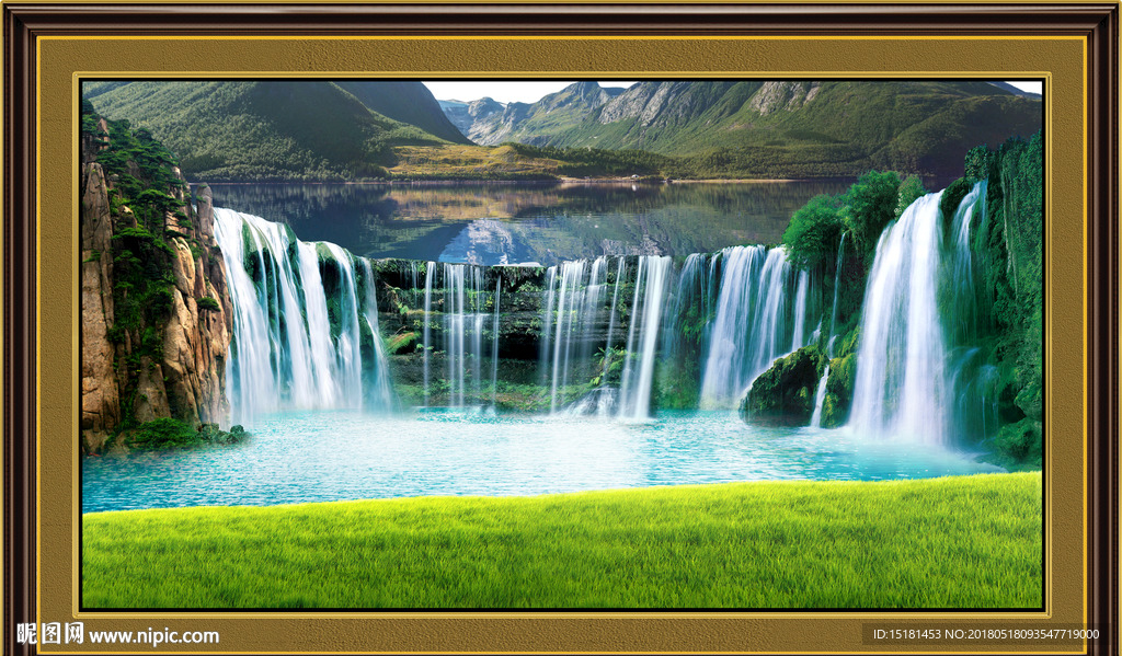 山水风景设计图__psd分层素材_psd分层素材_设计图库_昵图网nipic.com