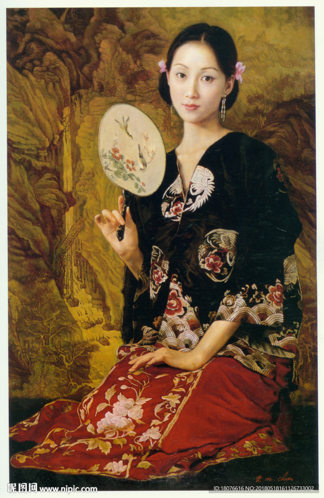 陈逸鸣油画 动情的金秋