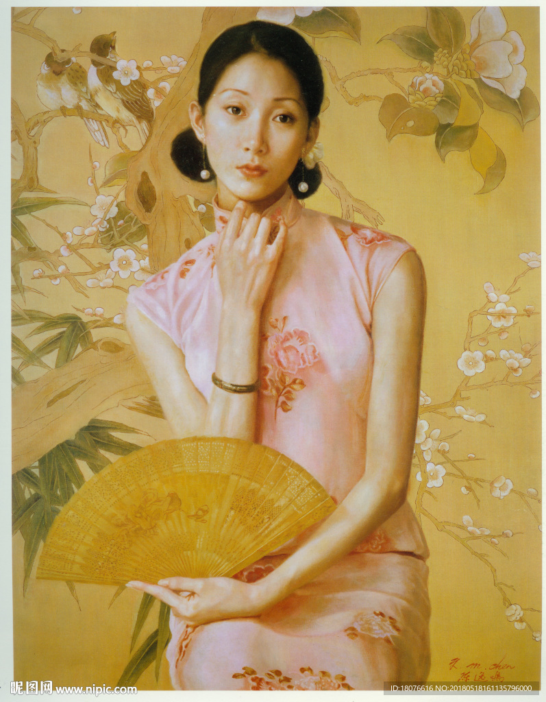 陈逸鸣油画 梅兰